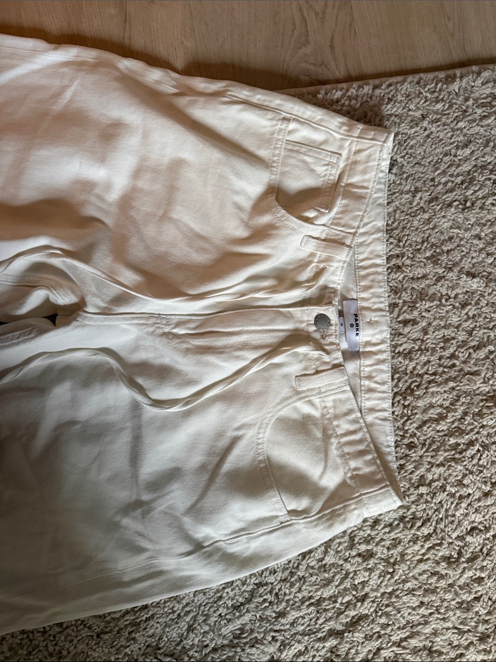 Women's target x parke Cream Straight-Leg Drawstring Pants - Picture 3 of 3